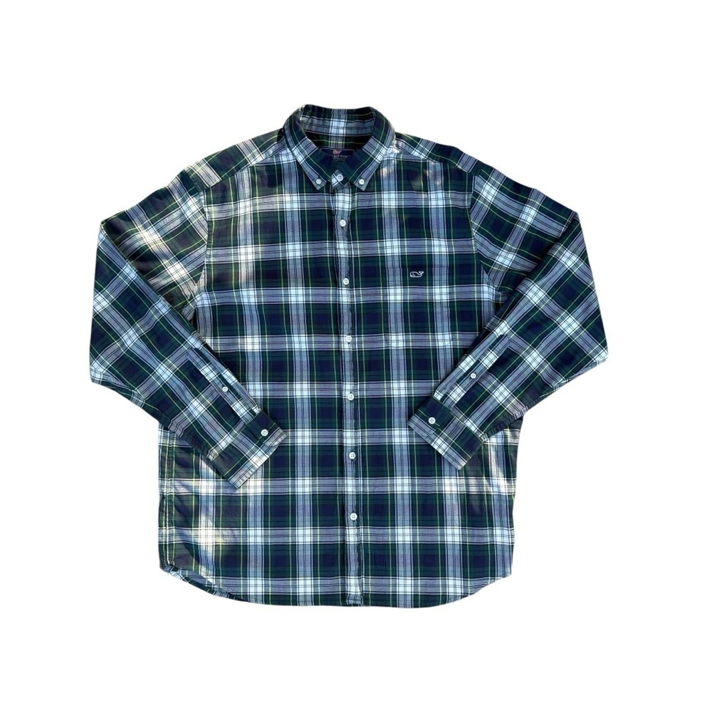 Vineyard Vines Classic Fit Tucker Plaid Button Down Mens XL